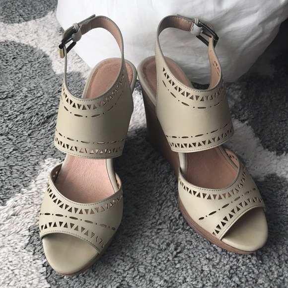 Restricted Shoes - Restricted Leather Wedges - Size 8